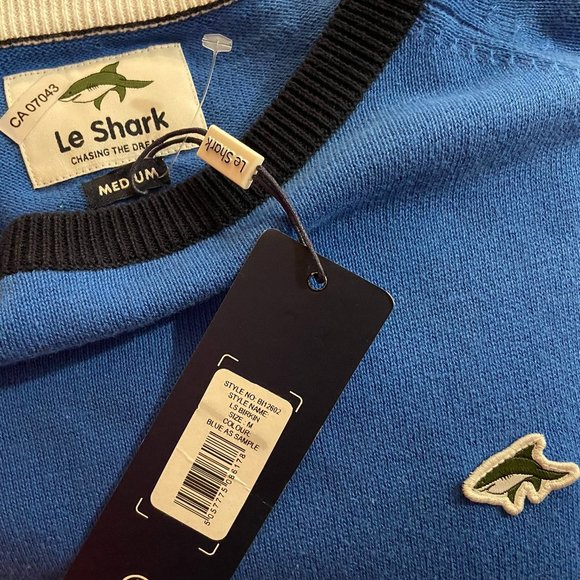 Le Shark Other - Le Shark Men's L/S Blue Birkin Knit Sweater - Size Medium - NWT